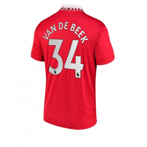 Manchester United Donny van de Beek #34 Hjemmedrakt 2022-23 Kortermet Manchester United Donny van de Beek #34 Hjemmedrakt 2022-23 Kortermet
